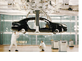 Slewing Rings from our standard product line are used in automation systems for vehicle assembly and welding lines. Our standard product line is diverse and rapidly available.