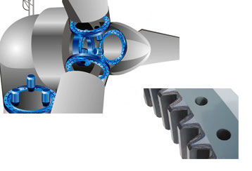 We are our customers first contact to work on solutions for new or modified wind energy turbines. In the picture below you can see the graphic of a new large wind energy turbine with a power of 2.0 MW/Offshore. 