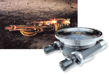 To ensure that the blasthole drilling rig remains locked in place during the drilling process, this kind Slew Drive unit shown has an integrated locking system with a position holding gear