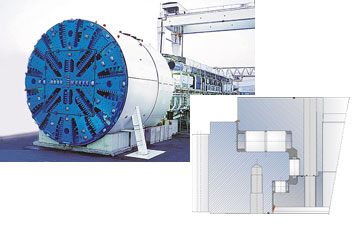 Slewing Rings for cutting heads present large design challenges due to the heavy loading, adverse environmental conditions and life requirements. 